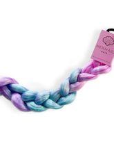 Load image into Gallery viewer, mermaid hair, mermaid scrunchies, pamper parties, nz kids party, nz pamper party, diy pamper party, princess hair, elsa hair, kids hair braids, hair extensions, kids hairstyles, elsa braid, Barbie hair, Barbie ponytail, Barbie wig, Barbie kids hair