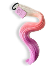 Load image into Gallery viewer, mermaid hair, mermaid scrunchies, pamper parties, nz kids party, nz pamper party, diy pamper party, princess hair, elsa hair, kids hair braids, hair extensions, kids hairstyles, elsa braid, Barbie hair, Barbie ponytail, Barbie wig, Barbie kids hair