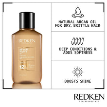 Load image into Gallery viewer, Hair products, redken dunedin, redken mosgiel, hair products online, hair products mosgiel, hair care, hair care dunedin, hair care mosgiel, dunedin blonde, softening shampoo, redken all soft, redken all soft oil, argan oil
